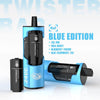 4 in 1 Twister Bar 2400 Prefilled Vape Pod Kit Pack of 5 - Blue Edition 4 in 1 Flavours