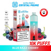 Aura Bar 10000 Disposable Vape By Crystal Prime - Pack of 5 - Blue Razz Cherry