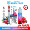 Aura Bar 10000 Disposable Vape By Crystal Prime - Pack of 5 - Blueberry Cherry Cranberry