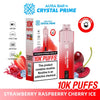 Aura Bar 10000 Disposable Vape By Crystal Prime - Pack of 5 - Strawberry Raspberry Cherry Ice