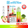 Aura Bar 10000 Disposable Vape By Crystal Prime - Pack of 5 - Two Apple