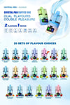 Crystal Pro Switch 30k Prefilled Pod Vape Kit - Pack of 5 - Blueberry Cotton Candy/Raspberry Cotton Candy