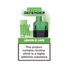 Defender F1 - 10000 Replacement Refill Pods ( Box of 10 ) - Lemon Lime