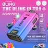 The Bling Ultra Plus 30k Prefilled Vape Pod Kit - Box of 5 - Blue Razz Gummy Bear