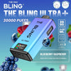 The Bling Ultra Plus 30k Prefilled Vape Pod Kit - Box of 5 - Blueberry Raspberry